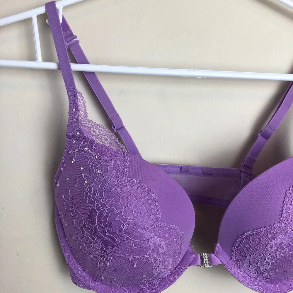 La Senza Size 32D Purple Padded Bra - Picture 2 of 8